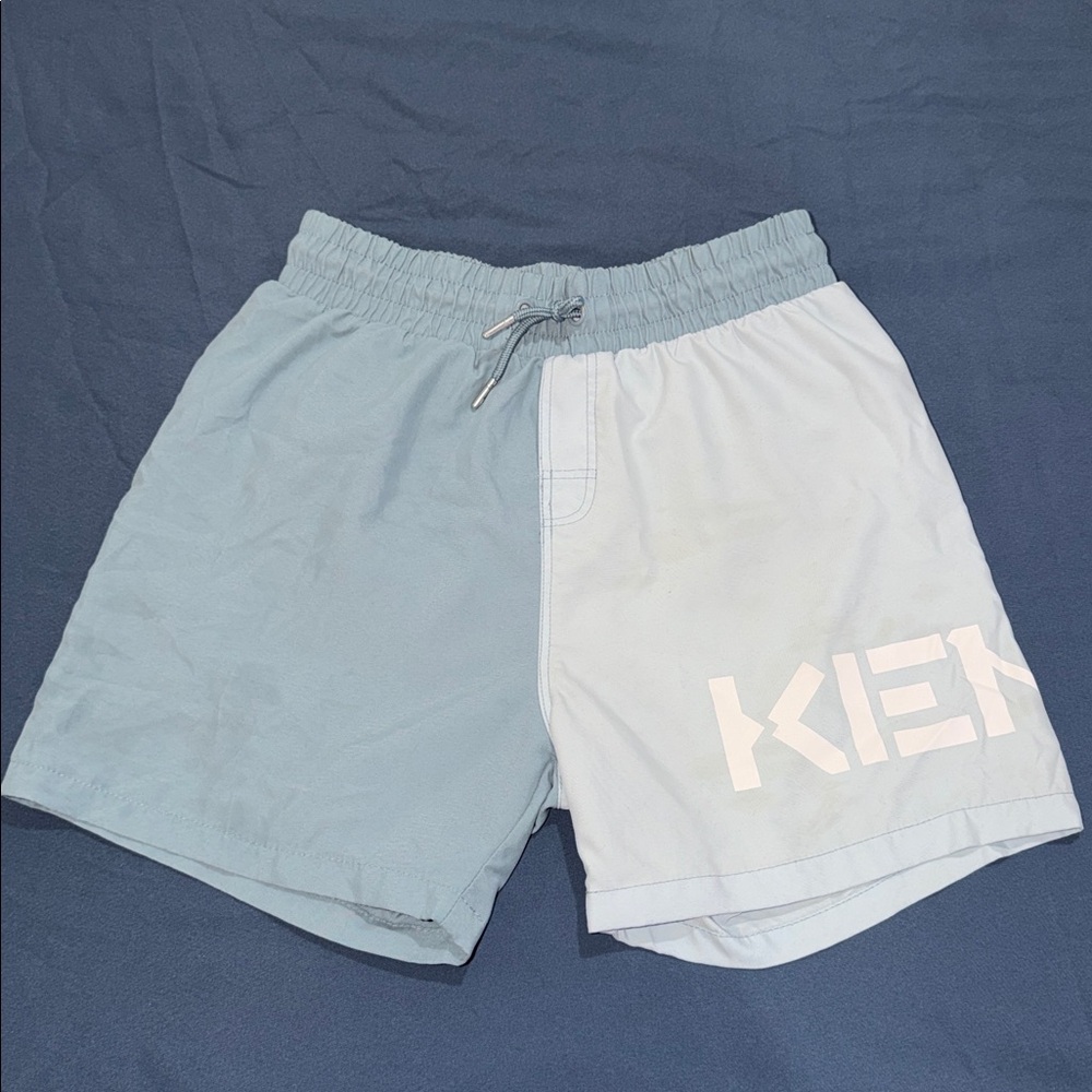 Kids Kenzo Swim Short Light and Dark Blue